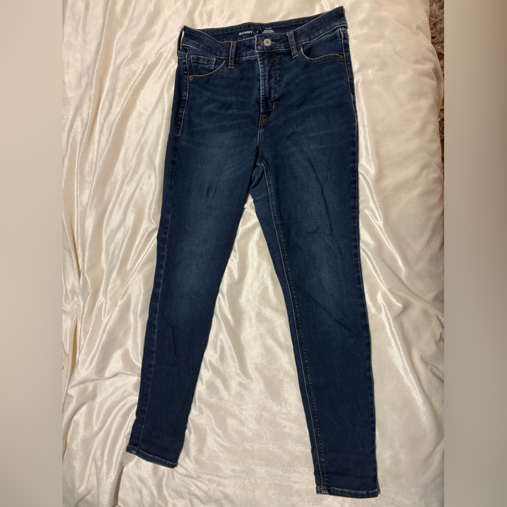Old Navy High-Rise Rockstar Super Skinny Jeans | Built-In Warm | Size 6